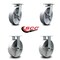 Service Caster 8 Inch Kingpinless Semi Steel Wheel Swivel Caster Swivel 2 Rigid SCC, 2PK SCC-KP30S820-SSR-2-R-2 - alternate 5